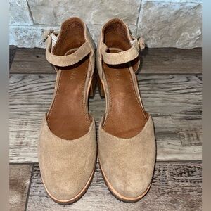 Portland Leather Goods PATINA Mary Jane Shoes in Beige Women's Size EU 35 US 5.5